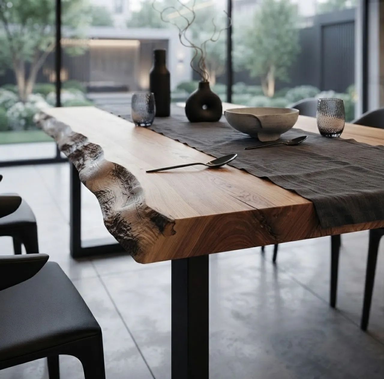 Mesa de Jantar Madeira Maciça com Borda Orgânica - Foto 2