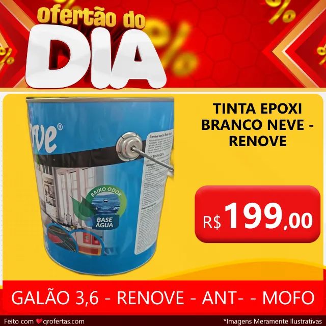 TINTA EPOXI ANTI-MOFO BRANCO NEVE GALÃO 3,6 LITROS ALTA DURABILIDADE E SECAGEN RÁPIDA  - Foto 5