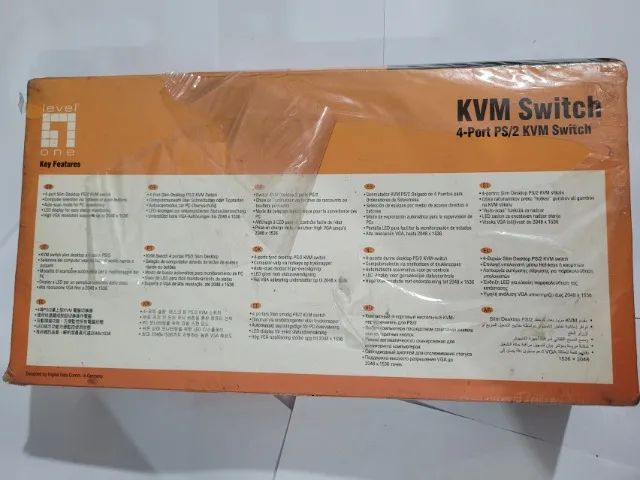 Level One Interruptor Área De Trabalho Automática Kvm-0412 - Foto 2