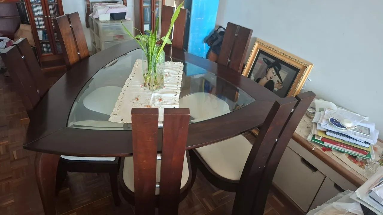 Mesa de jantar com 6 cadeiras  - Foto 2