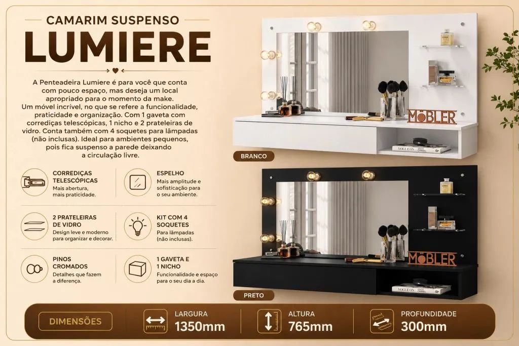 Penteadeira Lumiere 