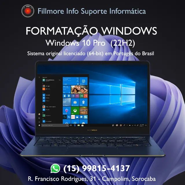 Instalação Windows 10 e 11 - Formatação expressa em até 2h - Foto 3
