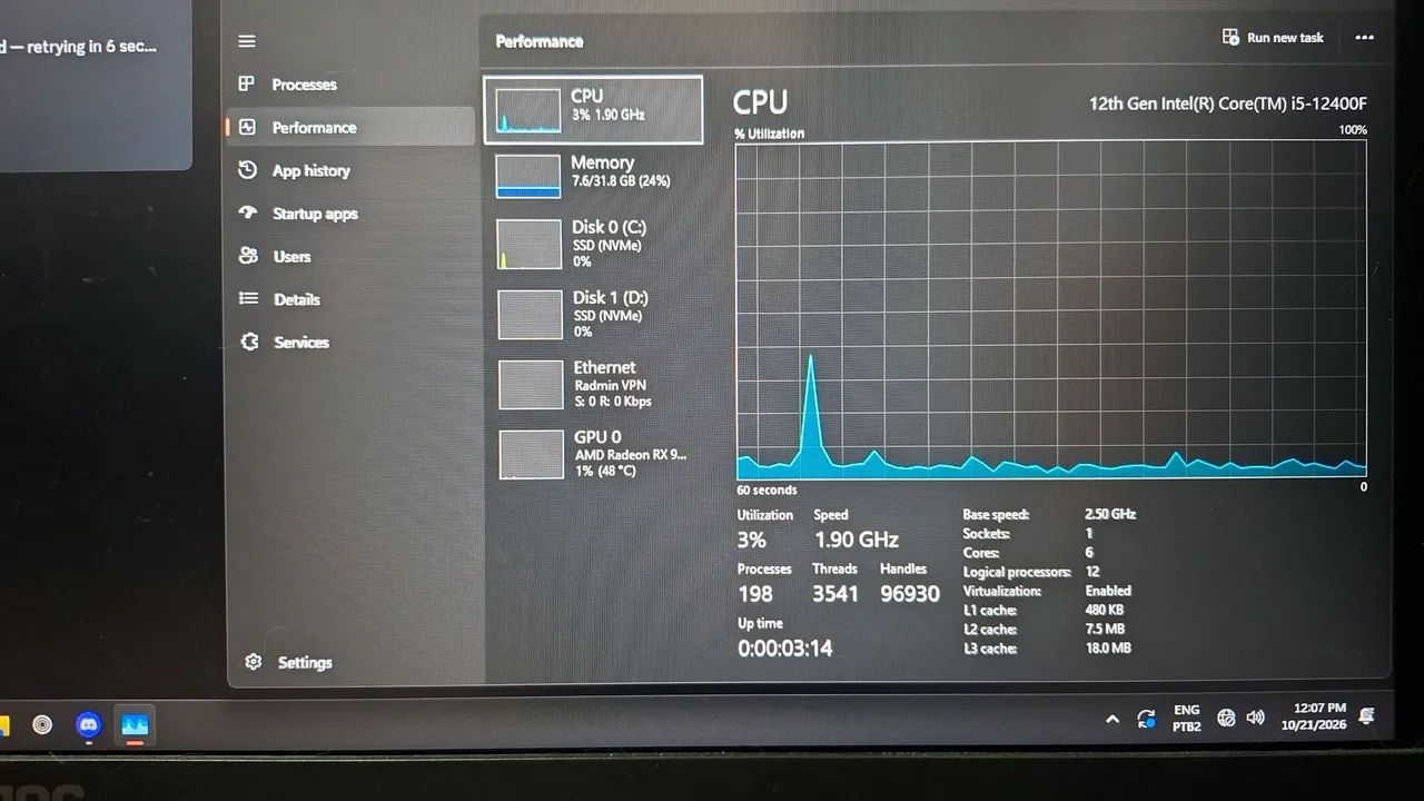 Processador Intel Core i5-12400F - Foto 3
