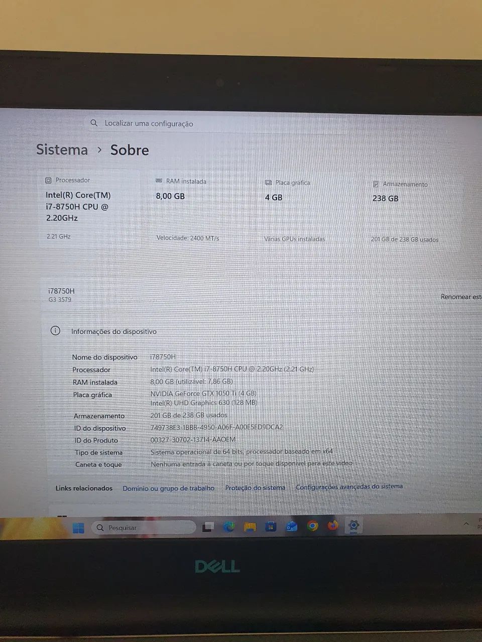 Notebook Dell G3 - Foto 3