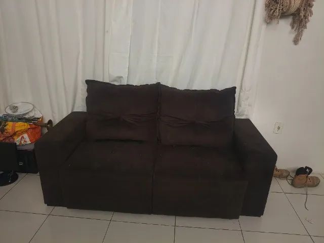 Sof á cama reclinável  seminovo - Foto 2