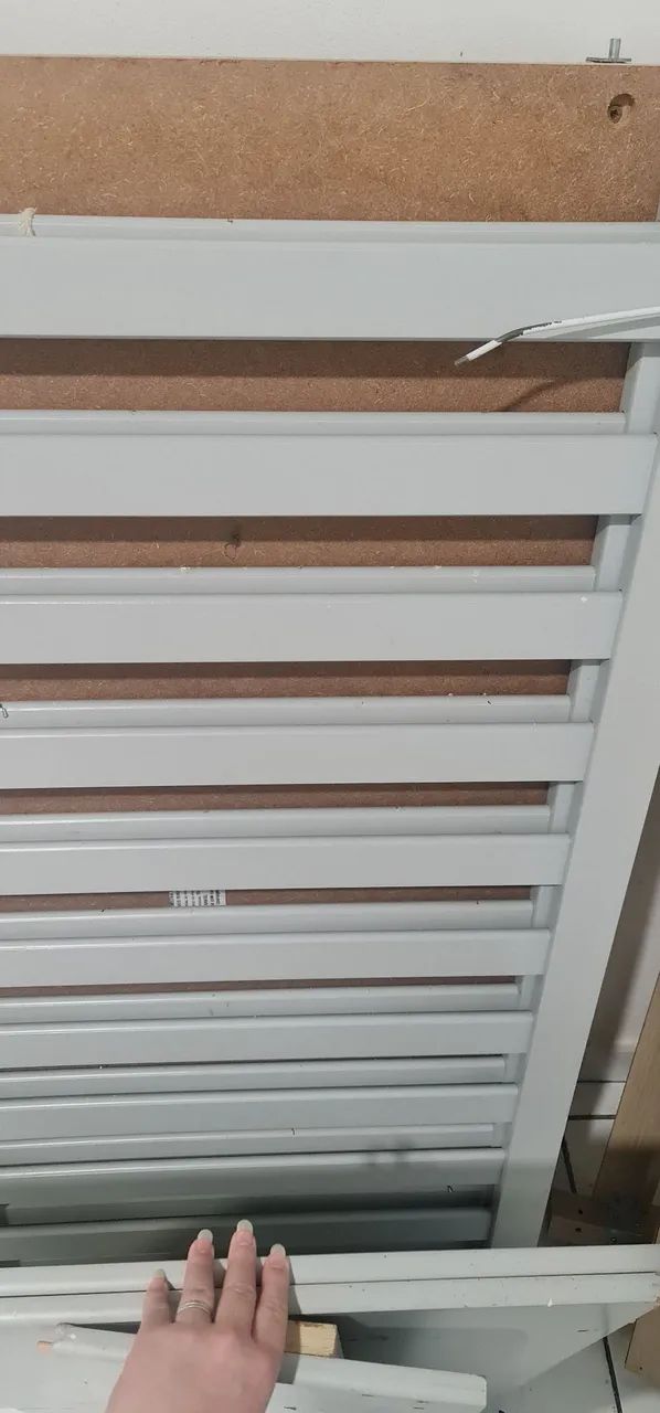 Berço de bebe  cinza 