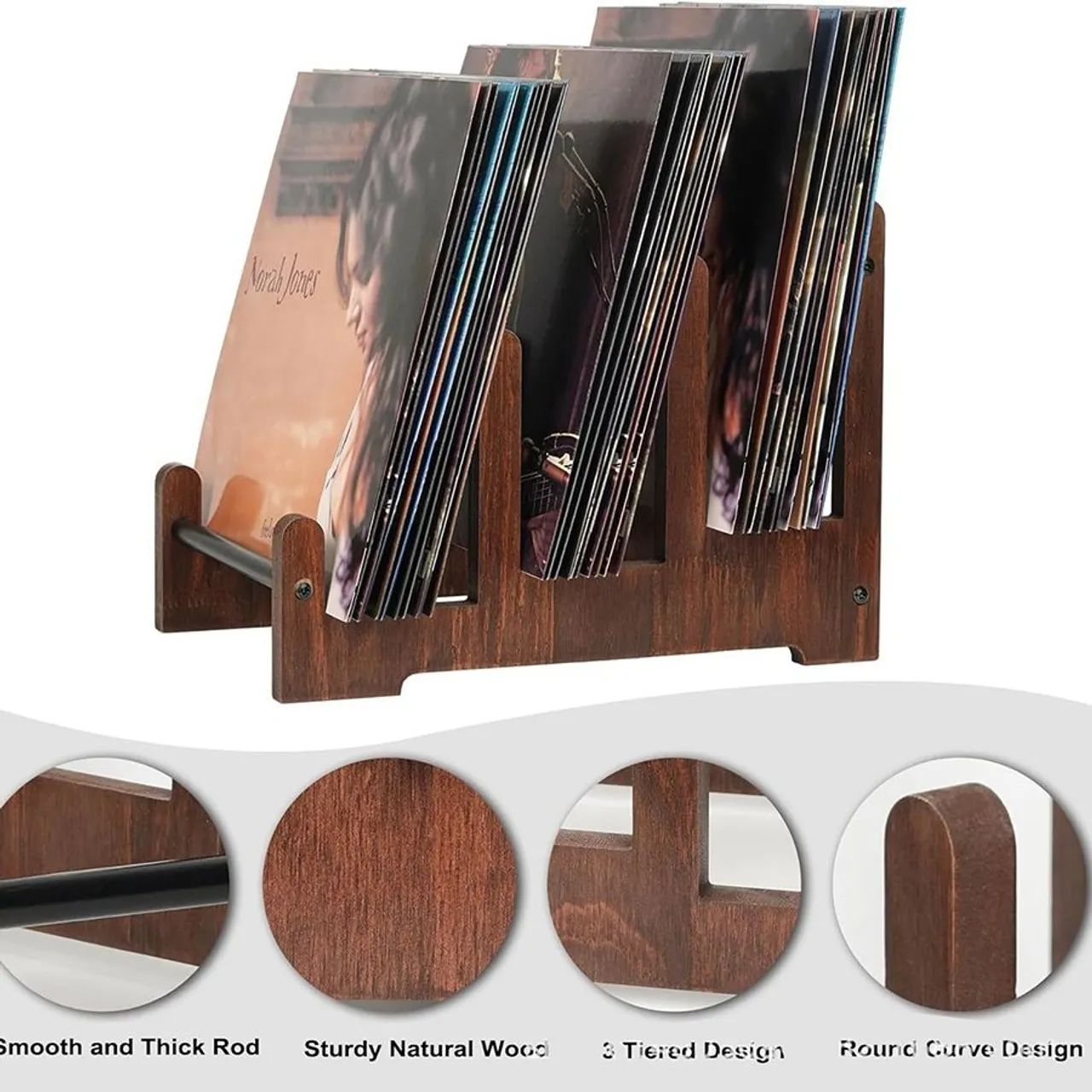 Suporte para Discos de Vinil<br> - Foto 3