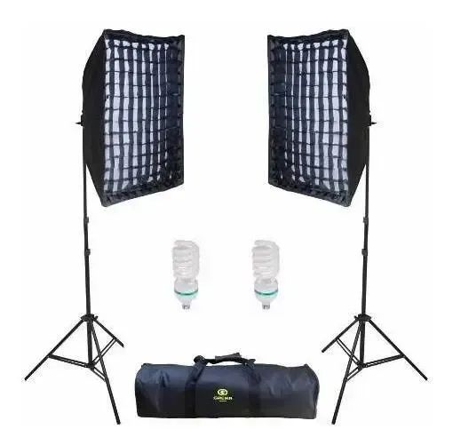 Kit Softbox Agata II 50X70cm Com Grid 