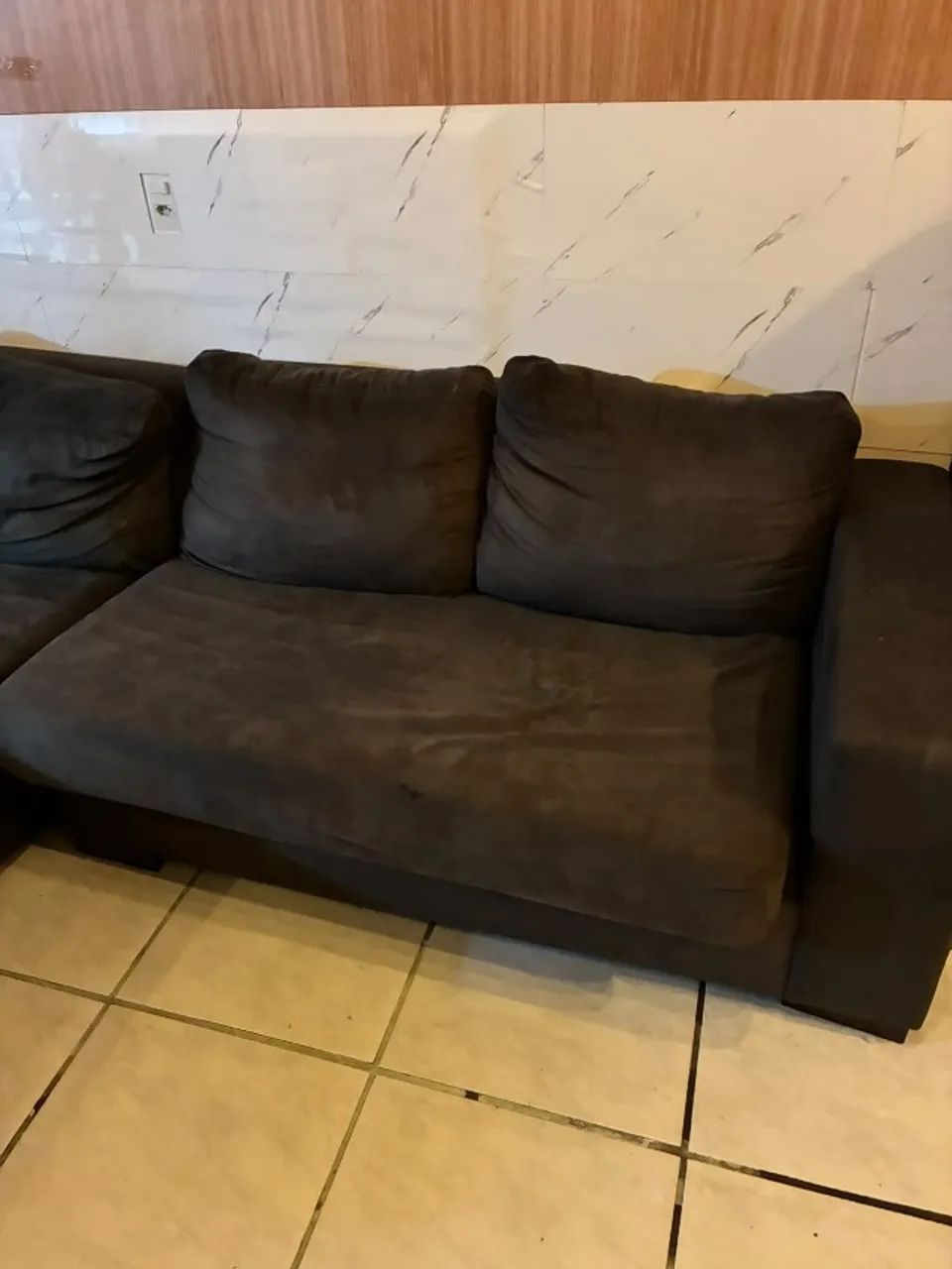 Sofá com Chaise 2,62m Vendo ou troco - Foto 2