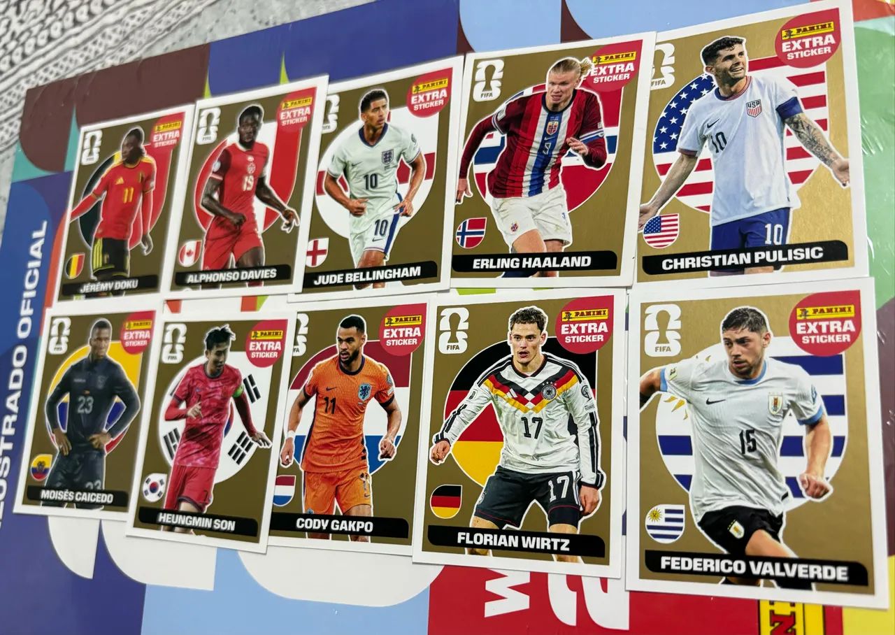 kit com as 80 legends panini 2026 - extra stickers originais  - Foto 3