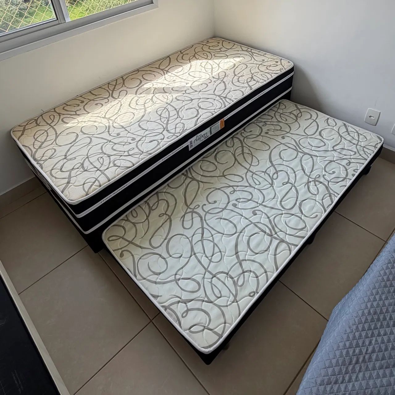 Cama Box Conjugada Solteiro Aspen D28 Ortopédica - Hellen Colchões - Foto 3