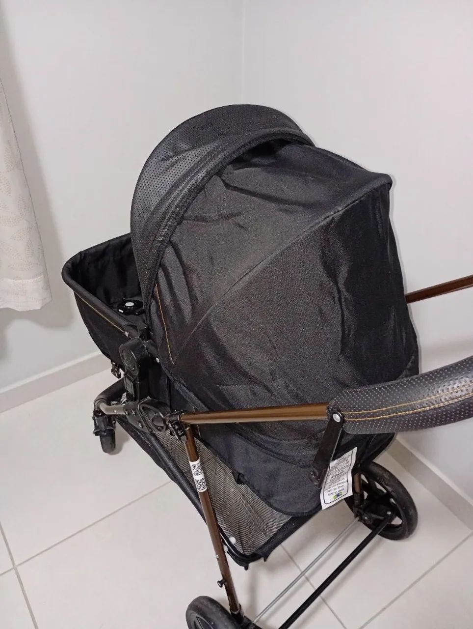 Carrinho de bebê Moisés com bebê conforto  - Foto 3