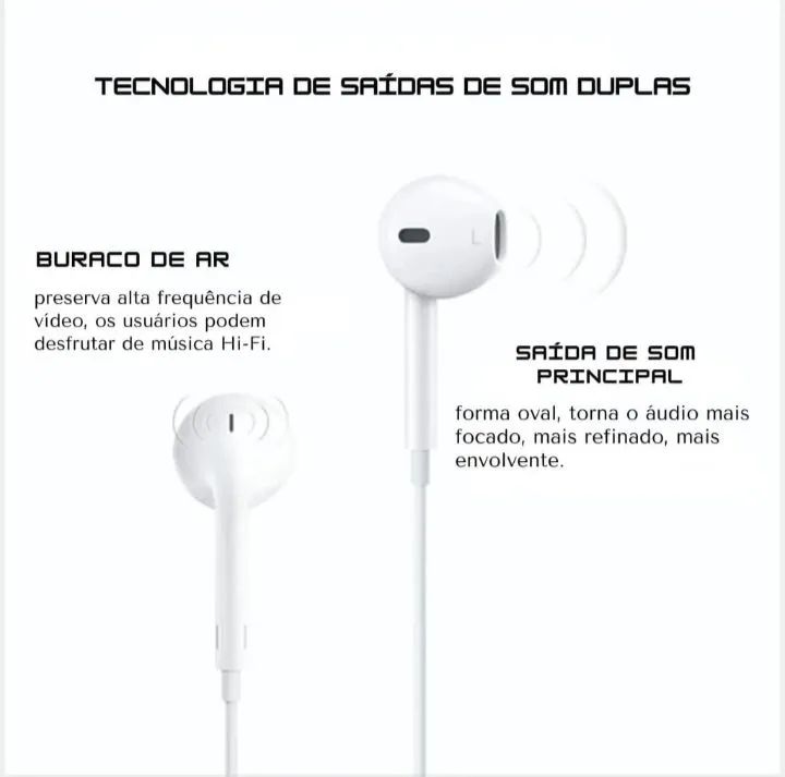 Fone de Ouvido EarPods tipo C - Foto 5