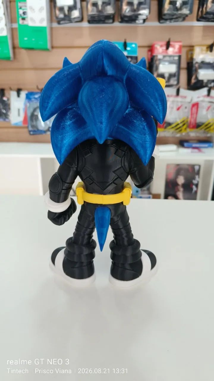 Sonic Justiceiro 30cm - Boneco 3D Colecionável - Foto 4
