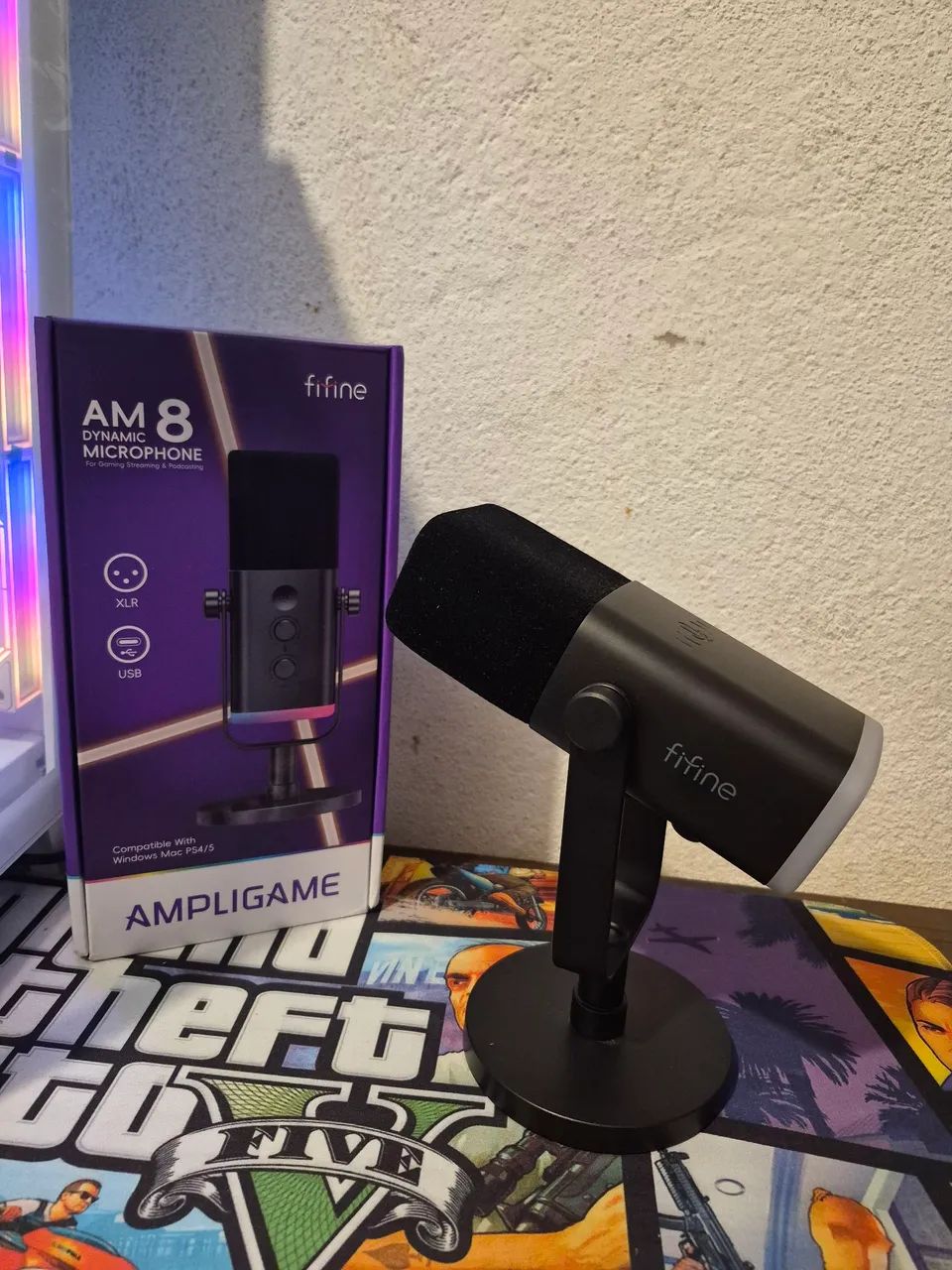Microfone Fifine AM8 Ampligame Novo 