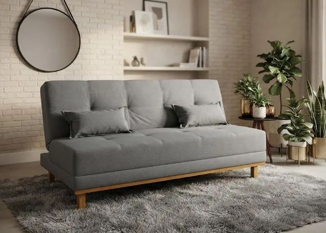 Sofá Cama Aurora Grafite NOVO