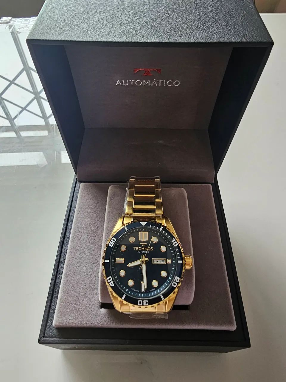 Relógio Technos Aquadiver Automático Série Ouro - Foto 3