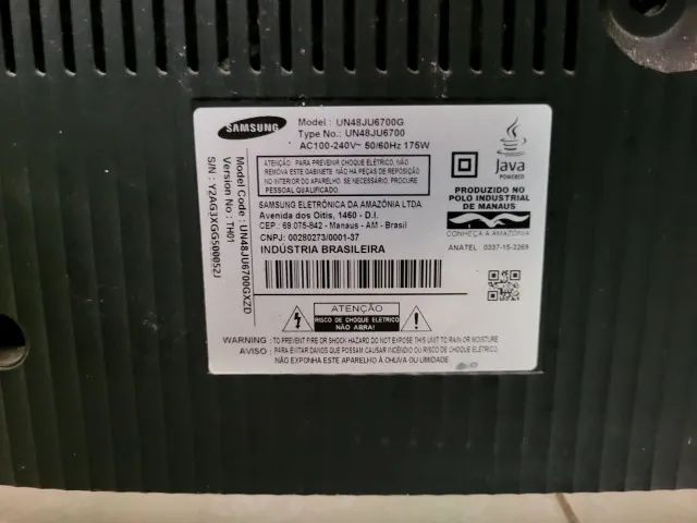 Smart TV Samsumg UN48JU6700G 48Polegadas, 4K, curva, com defeito.  - Foto 3