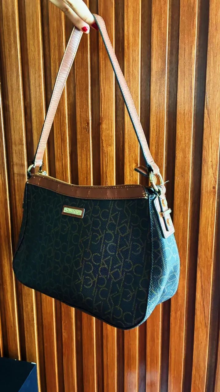 Bolsa Calvin Klein original, couro legítimo - Foto 2