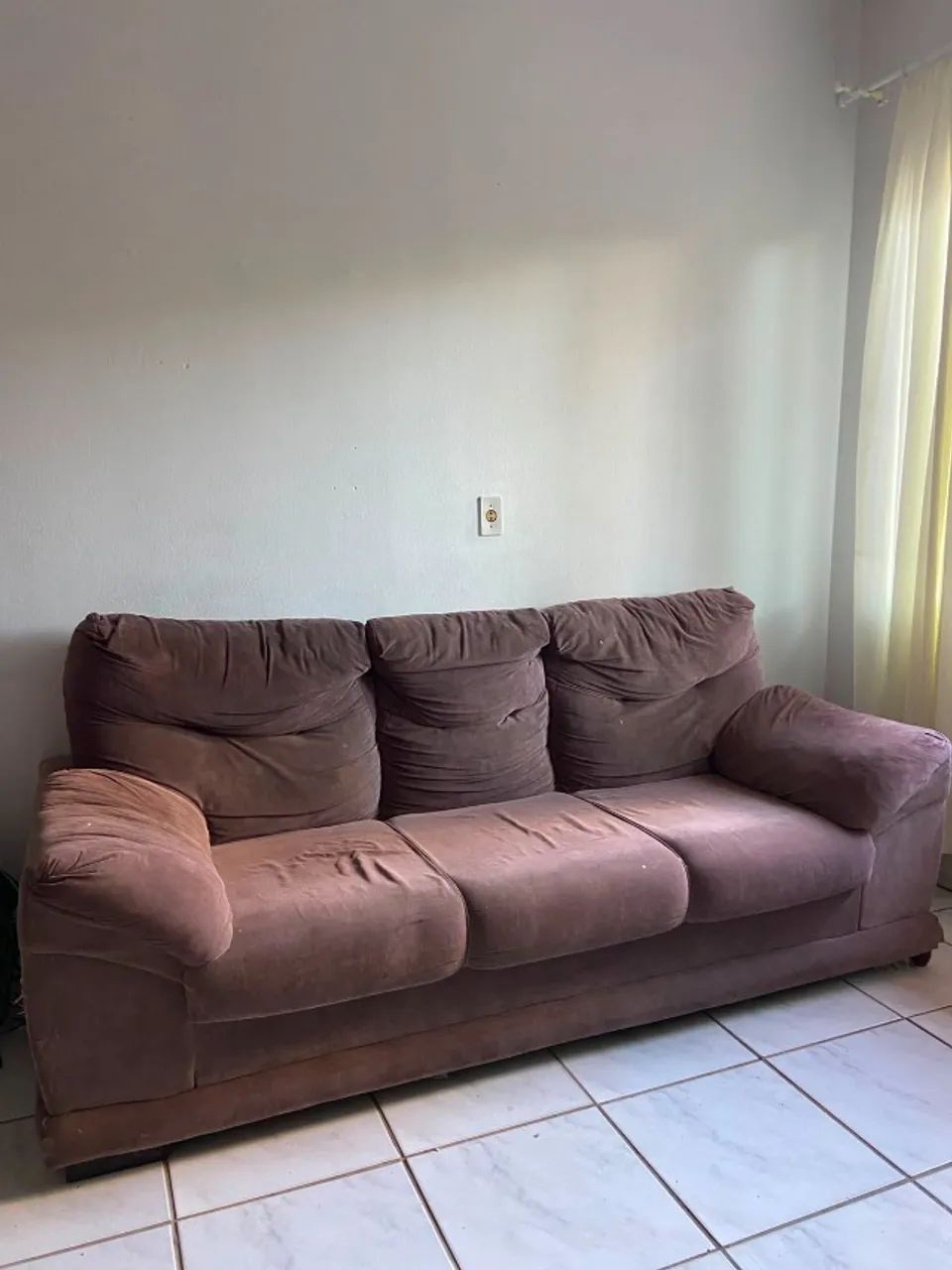 Sofá 3 lugares - Doação - Foto 3