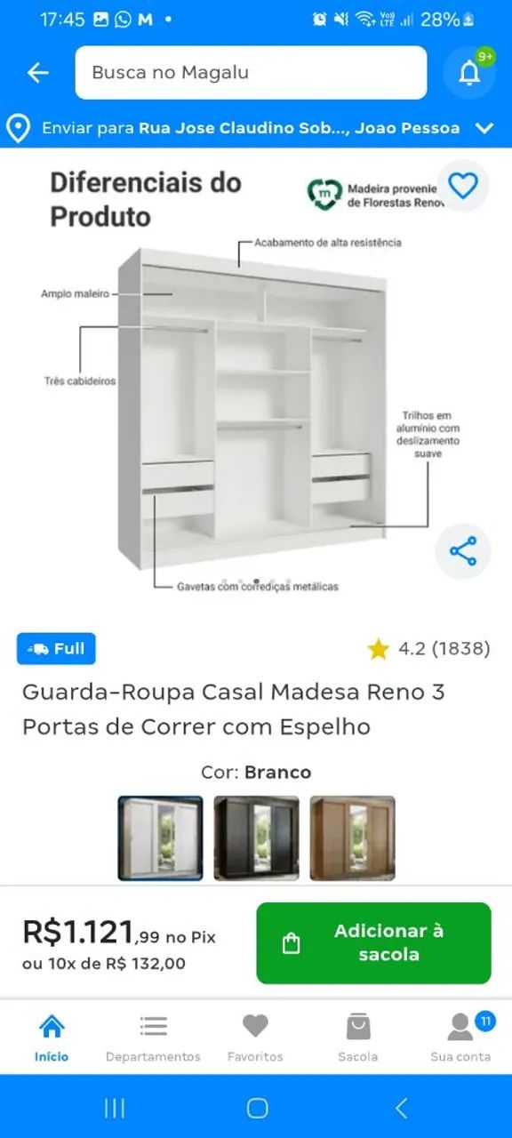 Guarda roupa 3 portas - Foto 2