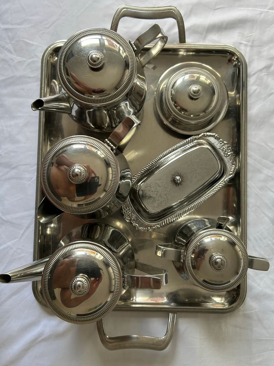 Conjunto de chá e café prata - 7 peças  - Foto 2