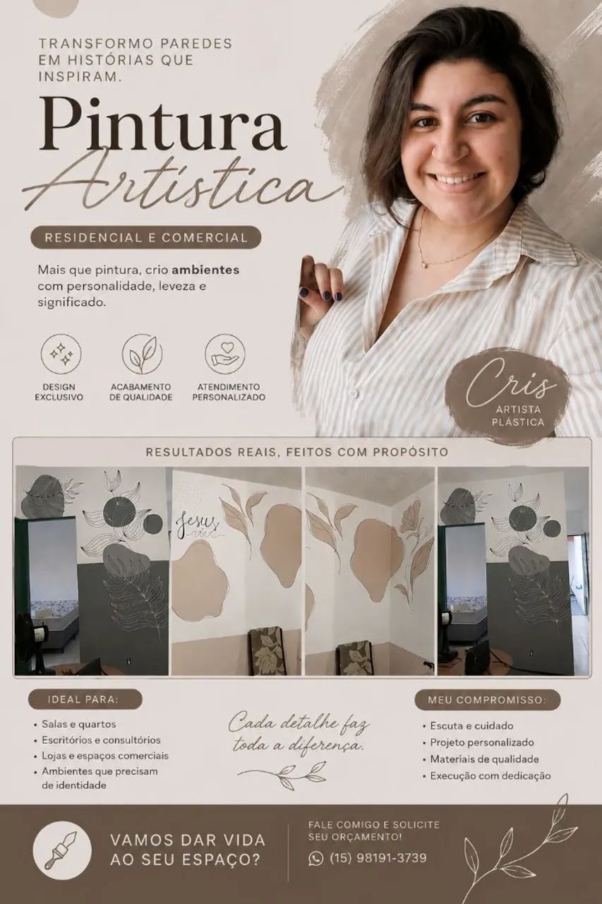 Pintura artística residencial e comercial