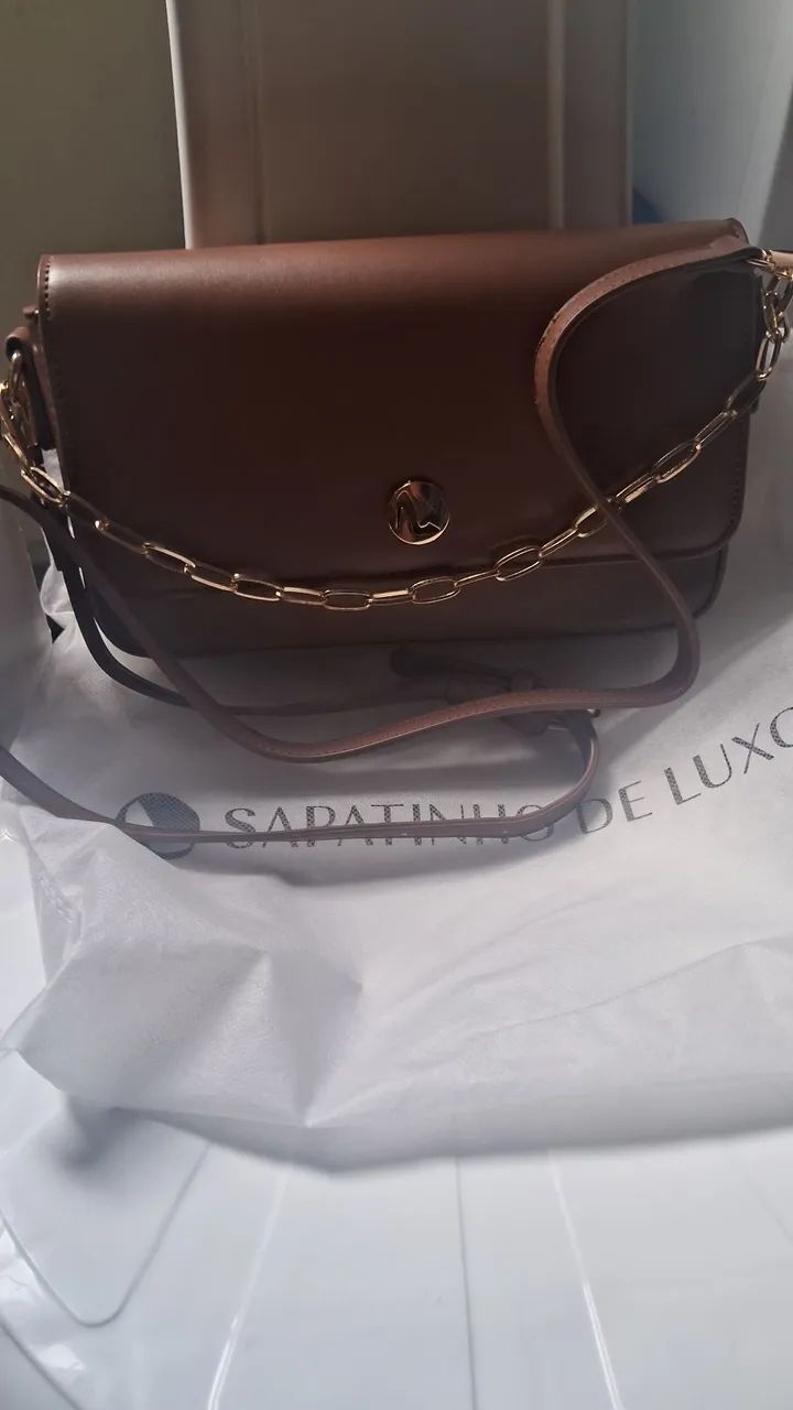 bolsa sapatinho de luxo nova