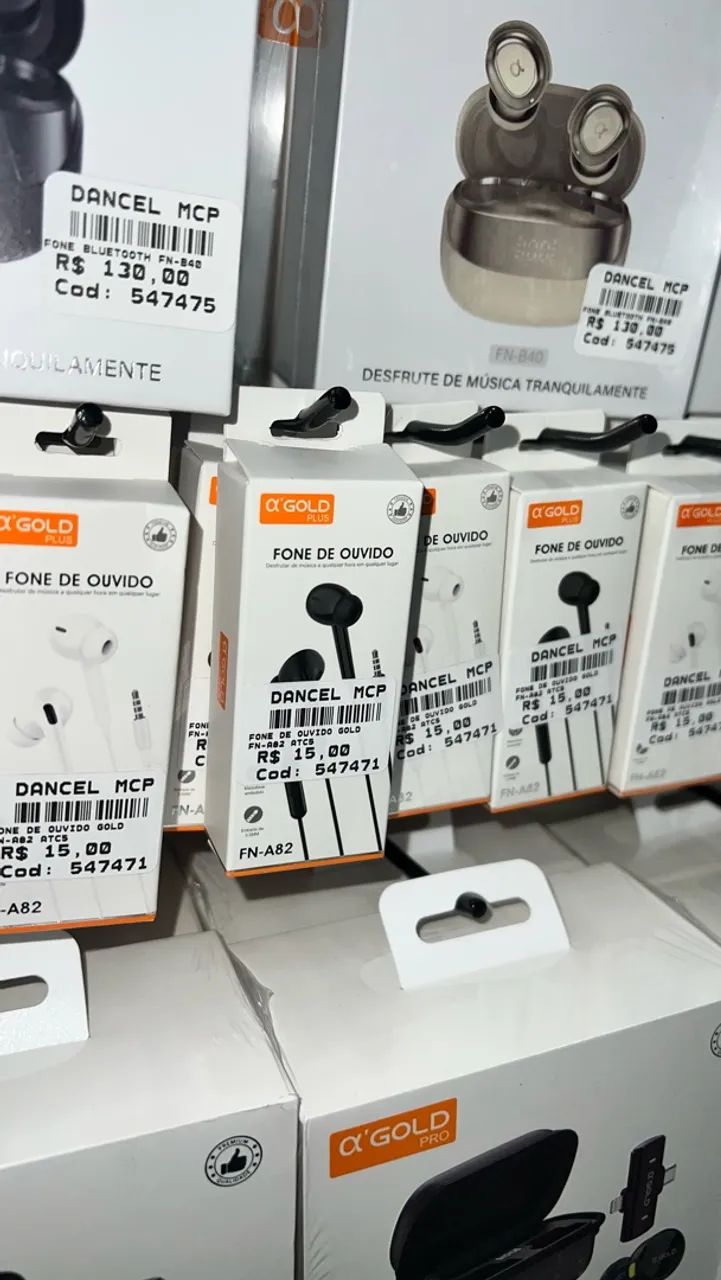Fone Ouvido Com Fio P2 Estéreo Com Microfone P/ Celular Pc - Foto 2