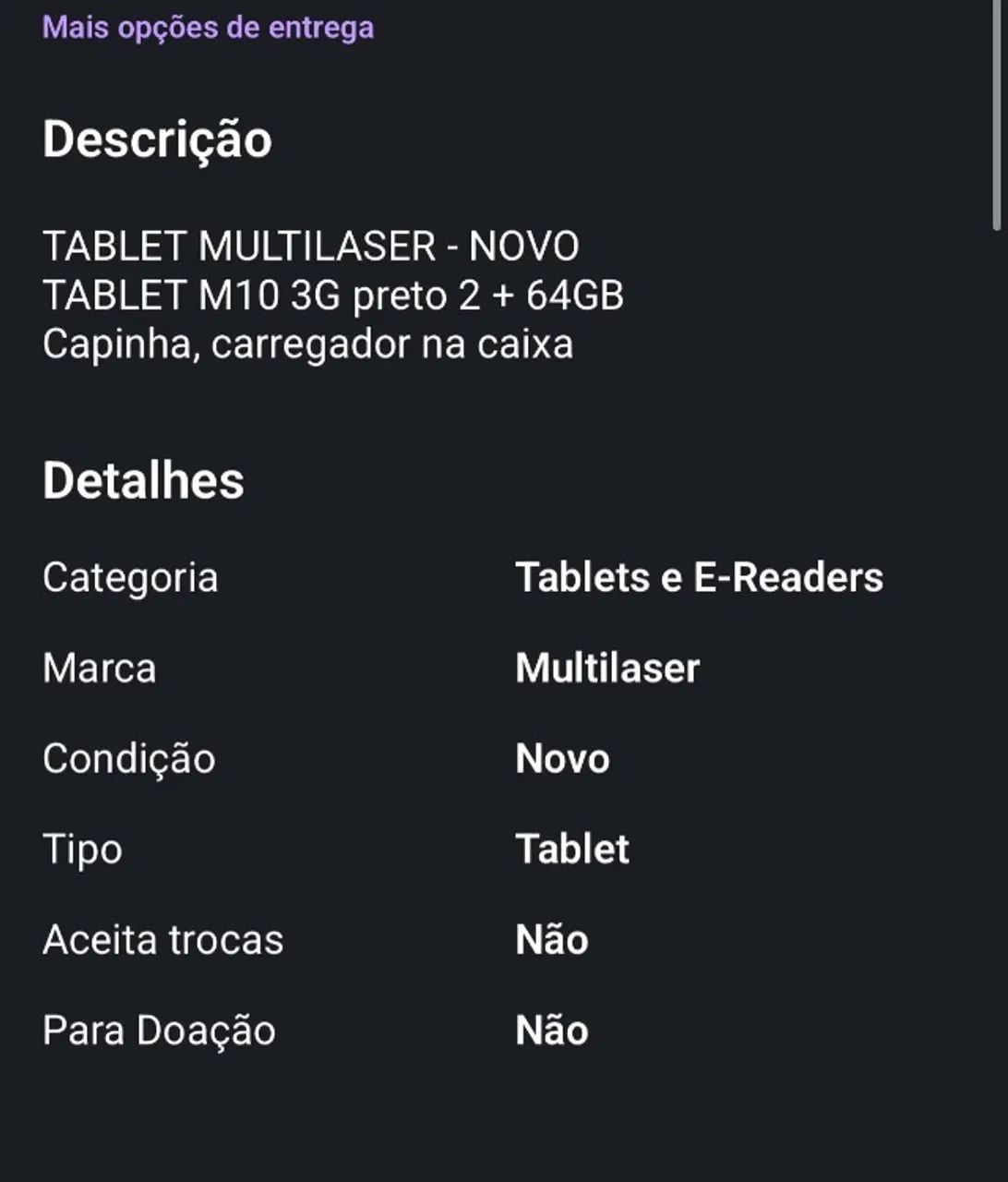 Tablet Multilaser M10 3G 2GB + 64GB ? NOVO - Foto 4