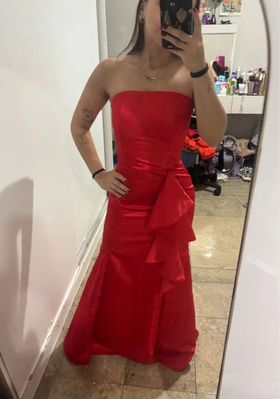 Vestido vermelho casamento - Foto 5