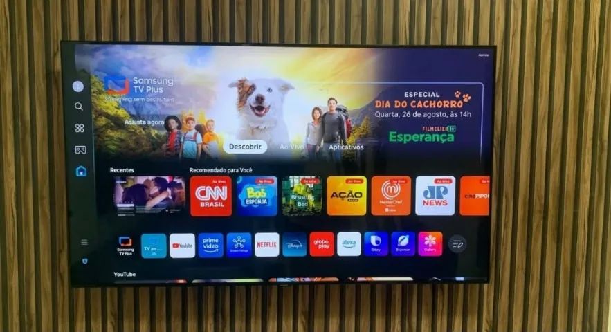Smart TV Samsung 55" 4K com Comando de Voz - Impecável - Foto 4