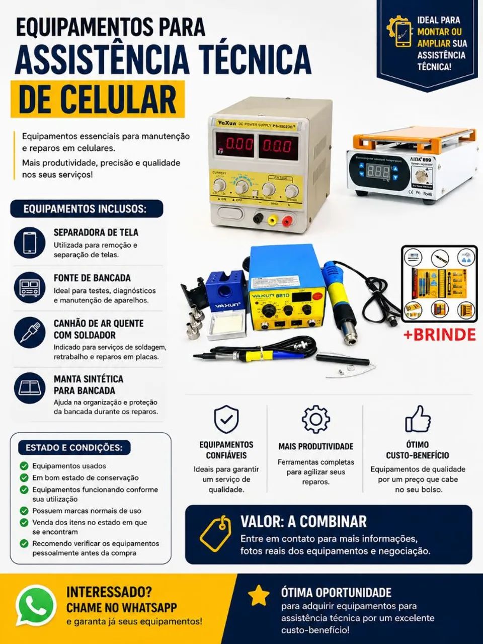 Equipamentos celular 