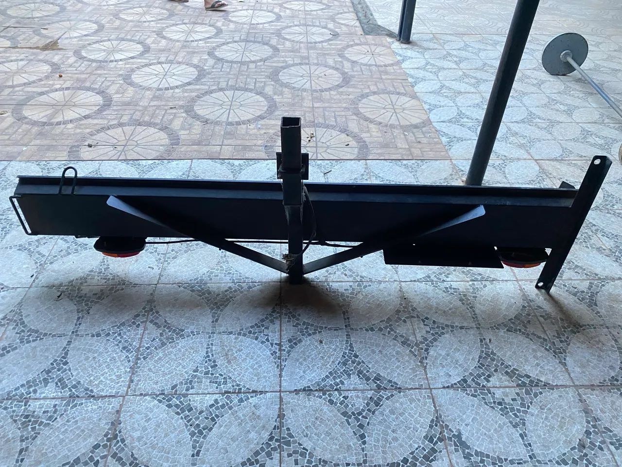 Plataforma / bagageiro para engate de carro - 1,95 m - reforçado para carga ou moto. - Foto 3