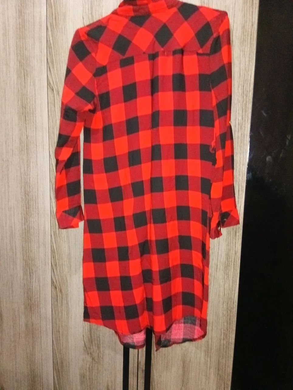 Vestido descolado xadrez M 