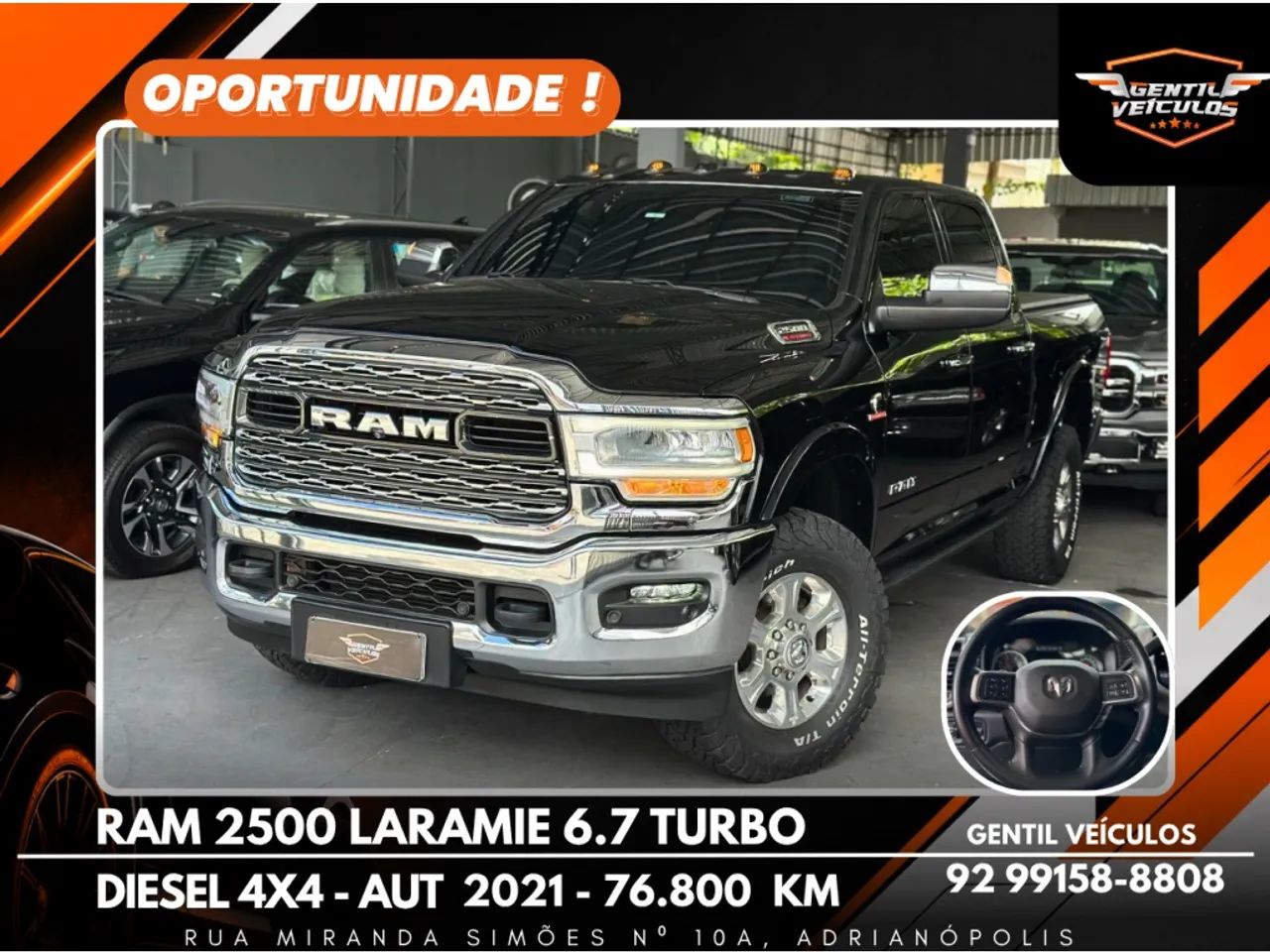 Ram 2500 Laramie 6.7 TDI CD 4X4 Diesel 2021