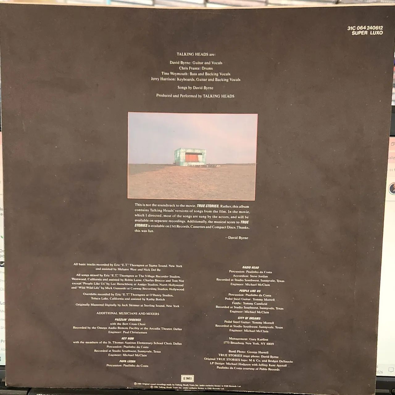 LP disco de Vinil - Talking Heads - True Stories - Foto 4