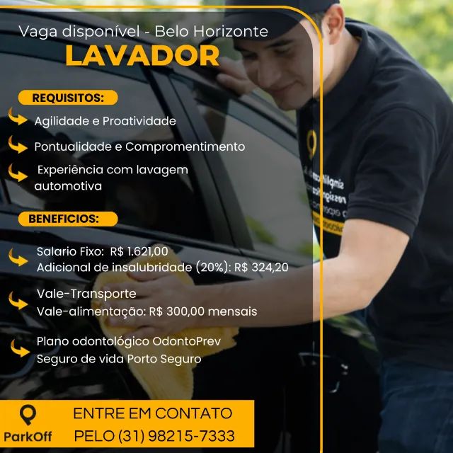 Vaga disponível - Belo Horizonte