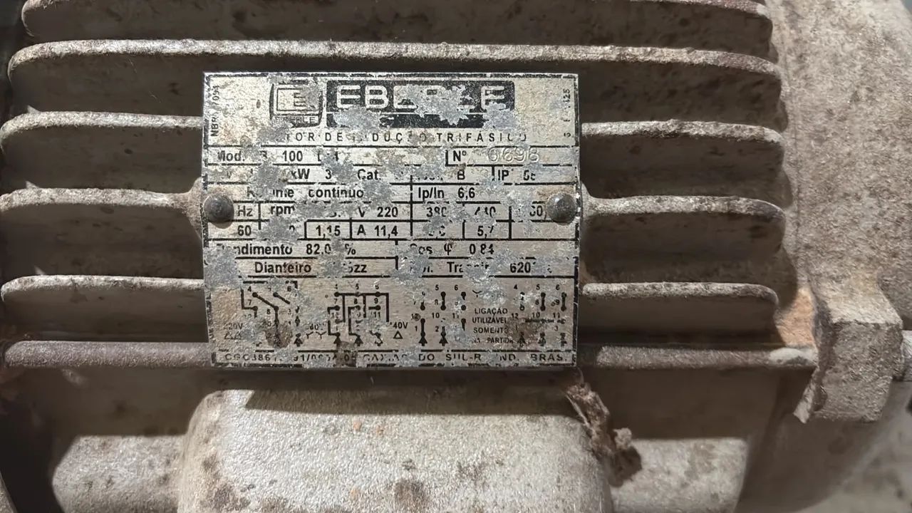 Motor elétrico Eberle 5CV Trifásico - Foto 4