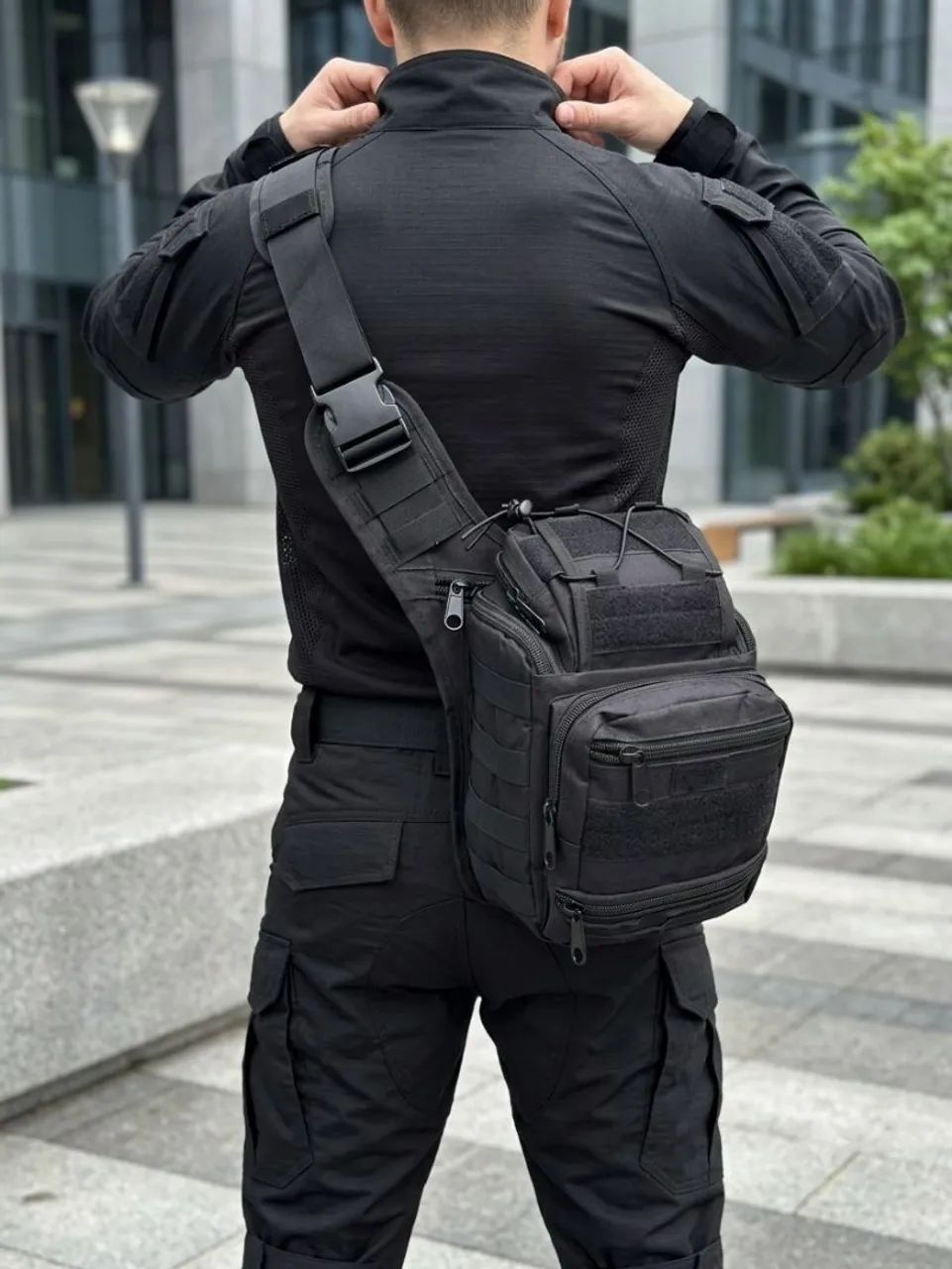 Mochila transversal bornal bolsa - Foto 2