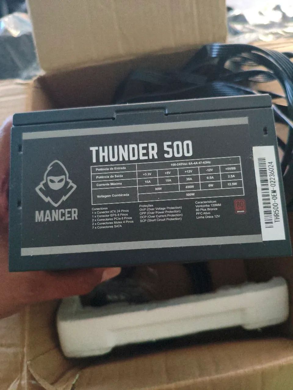 Fonte Mancer Thunder 500 nunca usada - Foto 2