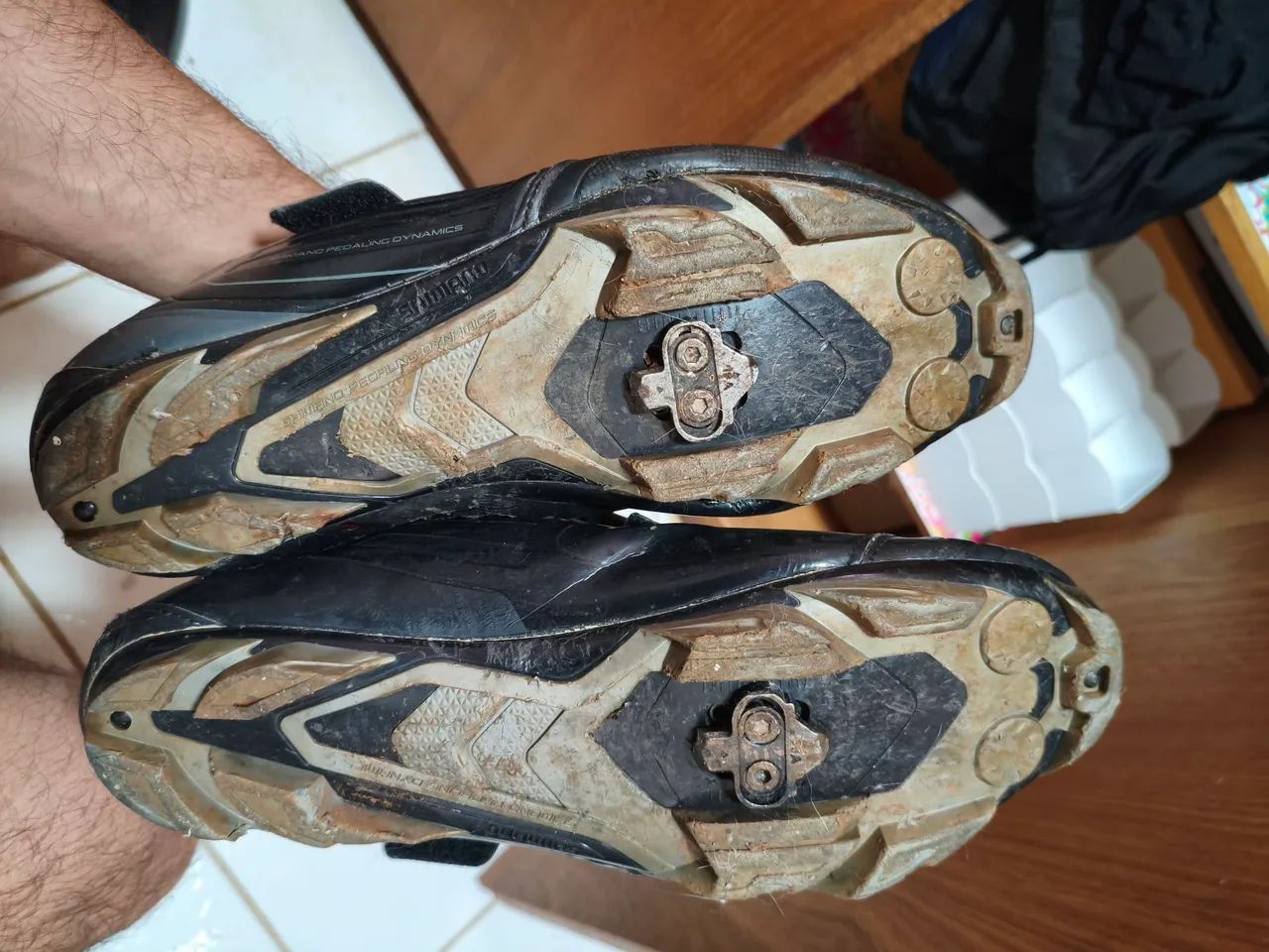 Sapatilha shimano SH-XC31L tamanho 43+ pedal - Foto 5