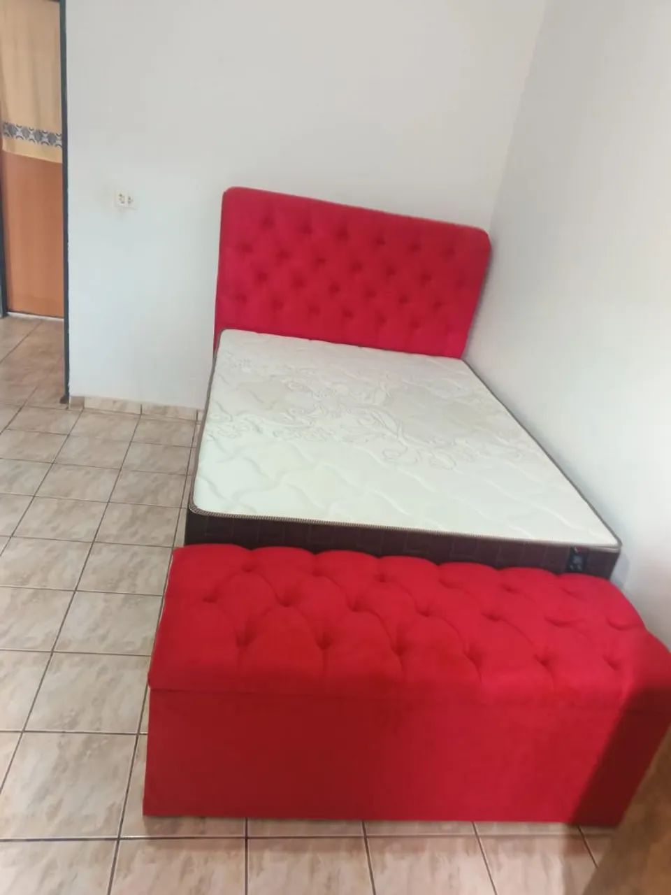 Cama casal com colchão d45 100% de espuma - Foto 2
