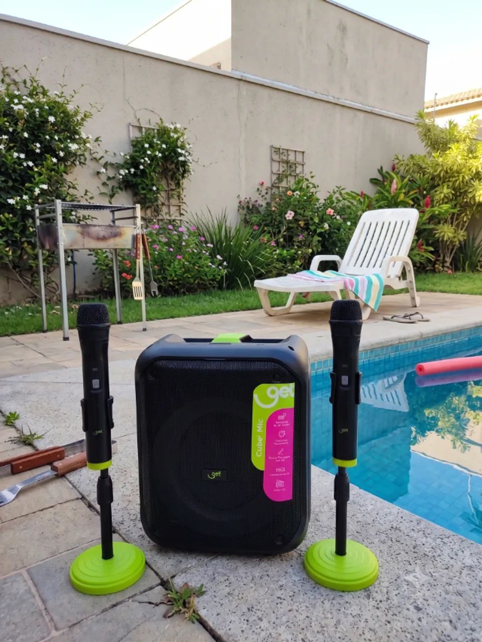 Caixa de Som 2 Microfones *NOVA* Melhor custo benefício X JBL - Foto 3