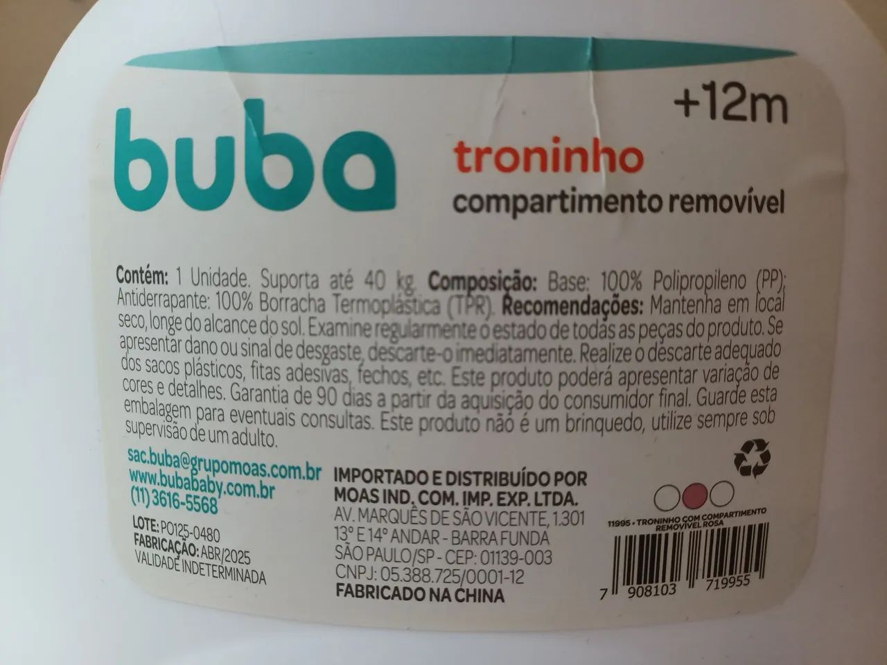 Penico Buba Troninho - Rosa - Foto 3