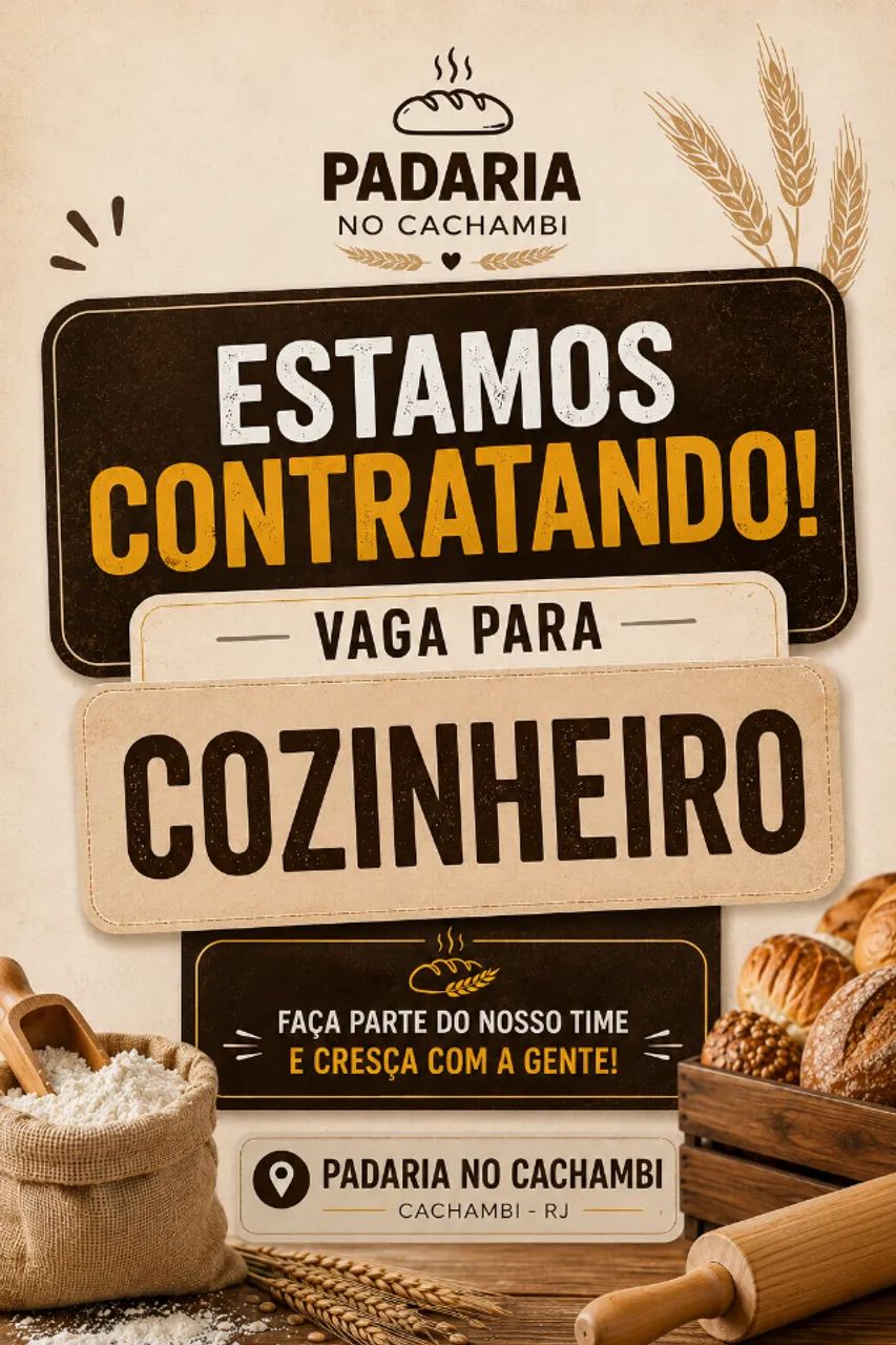 CONTRATA-SE COZINHEIRO