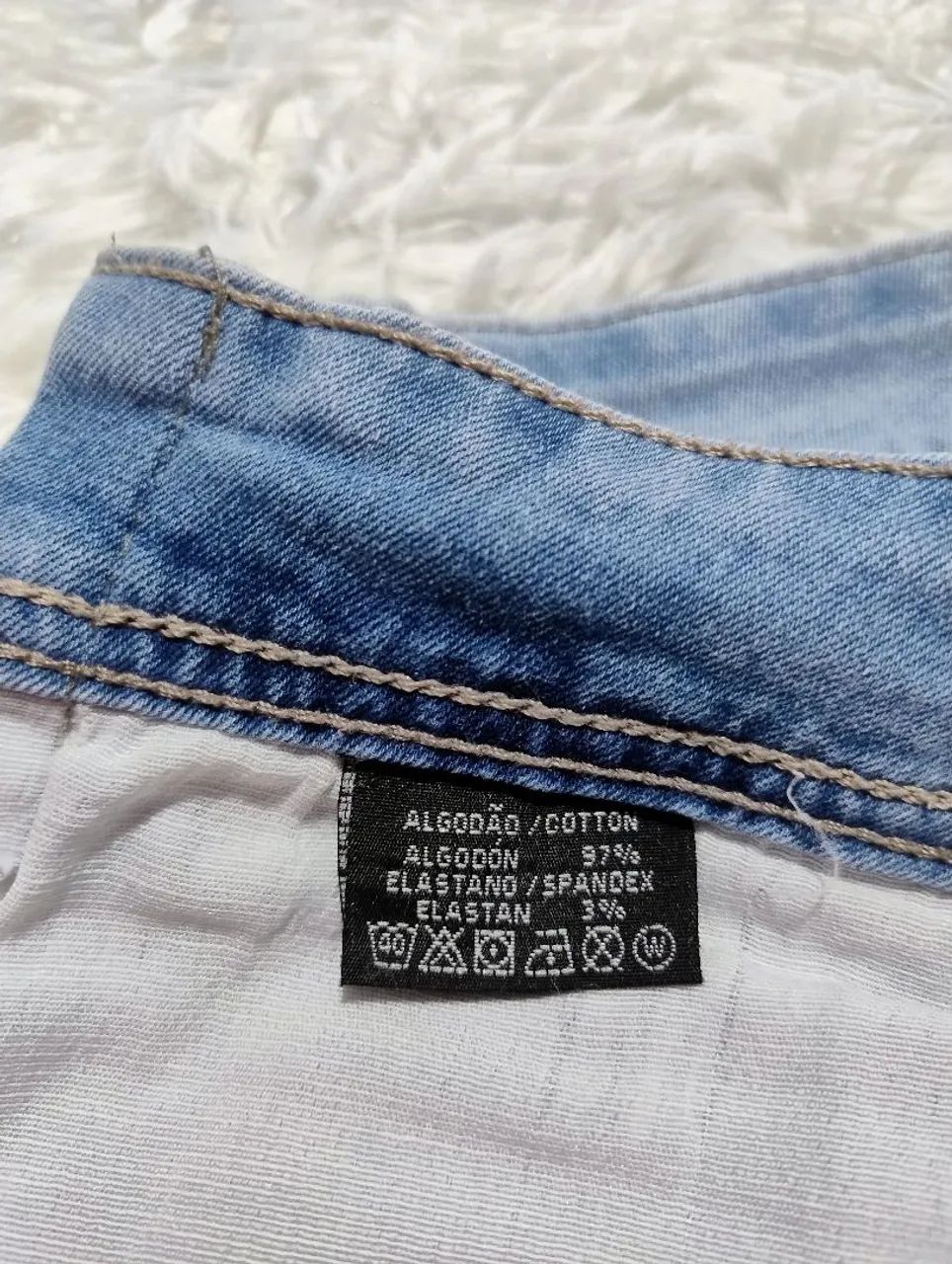 Calça Jeans Bio Tipo Customizada 48 - Foto 4