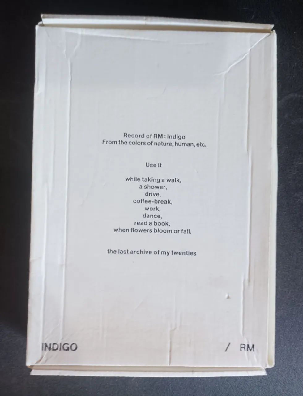 RM - Índigo (Book Edition) Completo