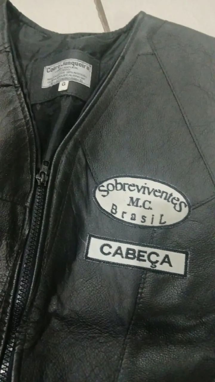 Colete couro motoqueiro  - Foto 3