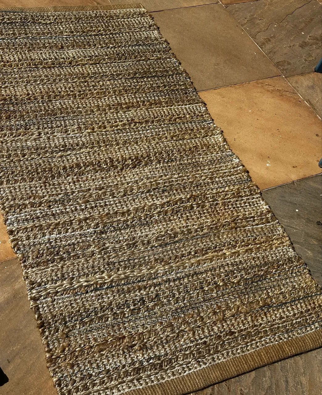 Passadeira em sisal e tecido 